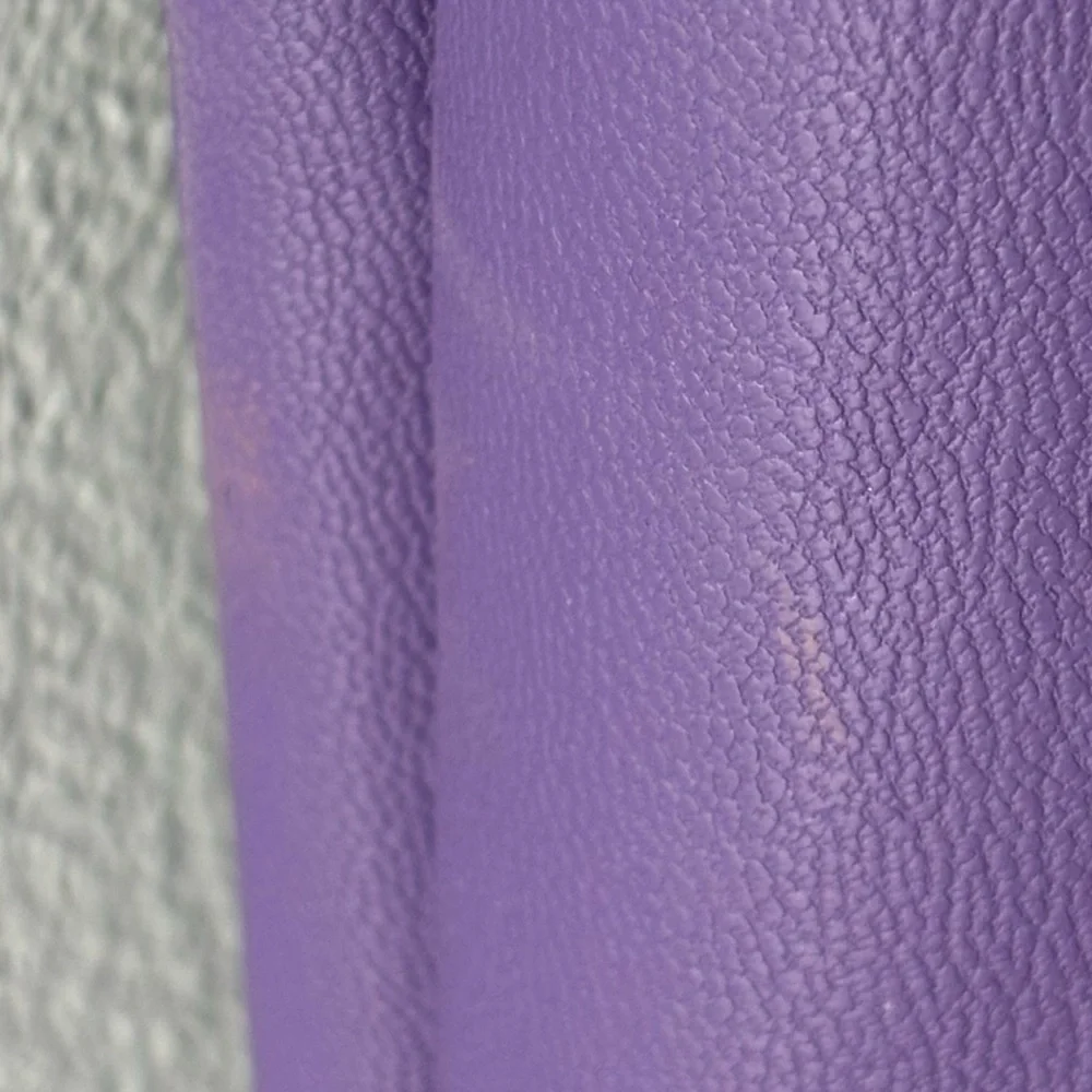 Blogger Fav! ZARA S Faux Leather Dark Mauve/Purple Pants Straight Leg Lined - Picture 15 of 16